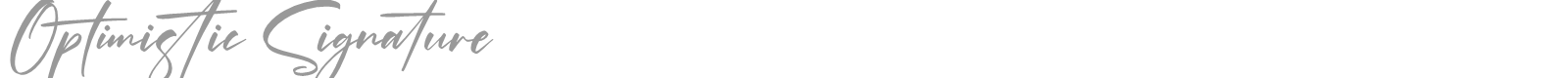 Optimistic Signature font preview
